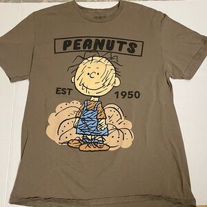 Peanuts Brown Short Sleeve Tee